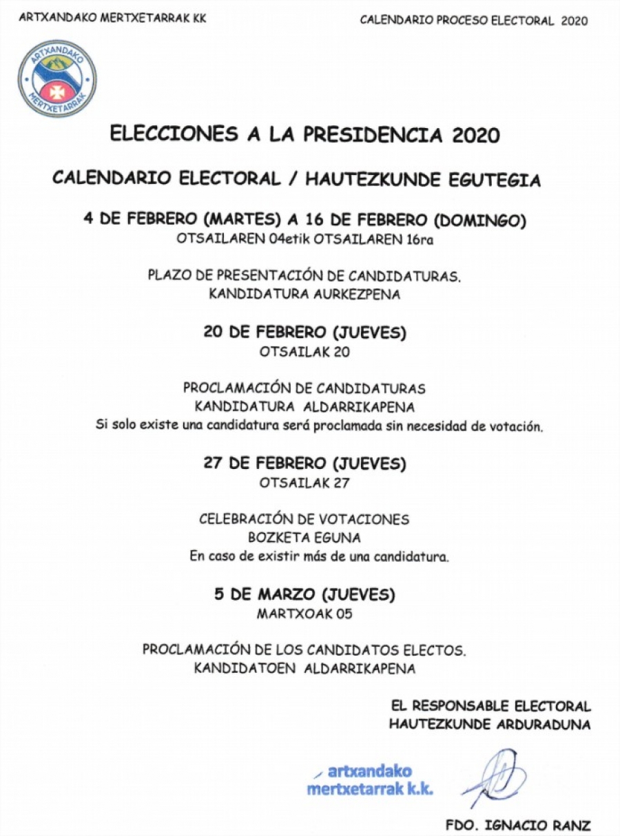 PROCESO ELECTORAL 2020