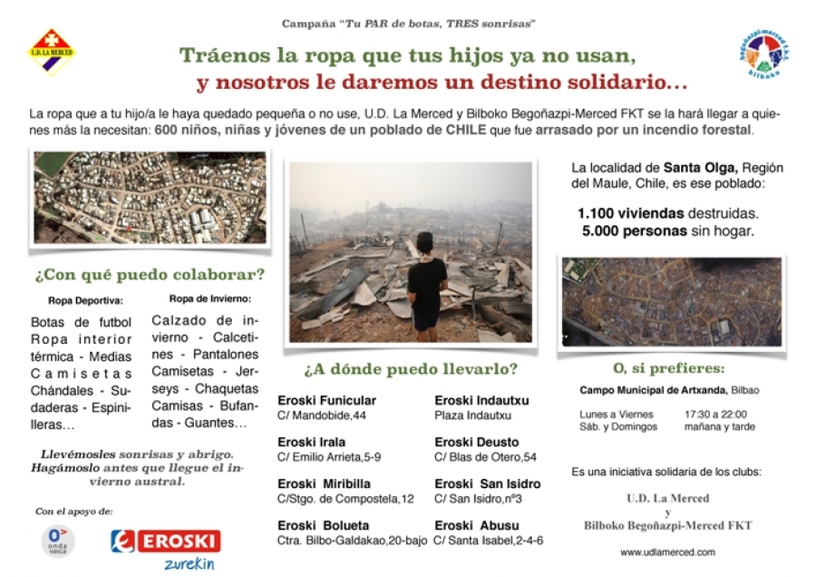 CAMPAÑA SOLIDARIA: TU PAR DE BOTAS TRES SONRISAS…